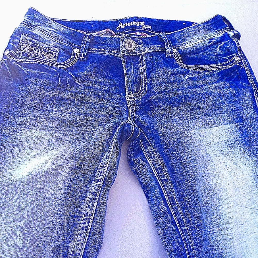 Like new amethyst blue jeans boot cut
